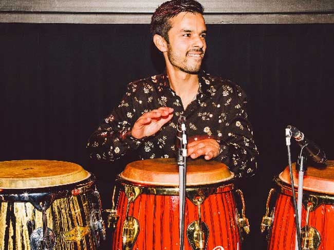 Percussionist Danny Eduard