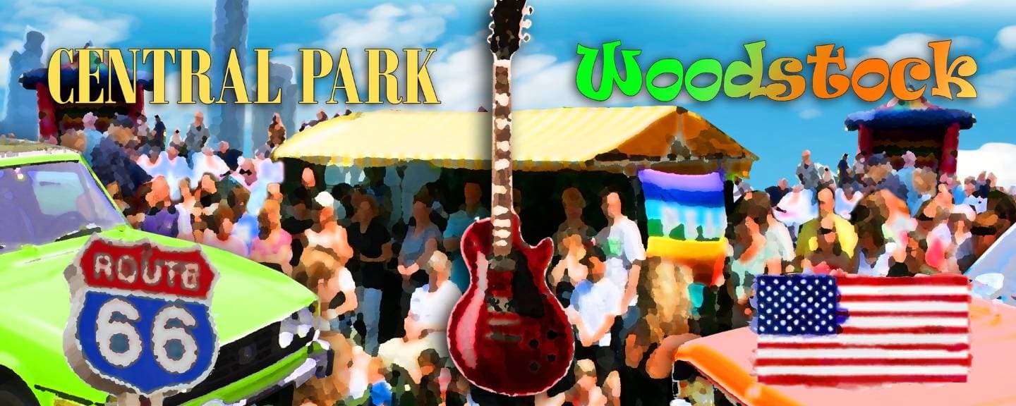 Jaren 60 & 70 met Woodstock en Central Park