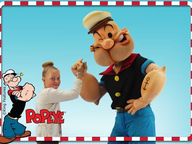 Op de foto met Popeye