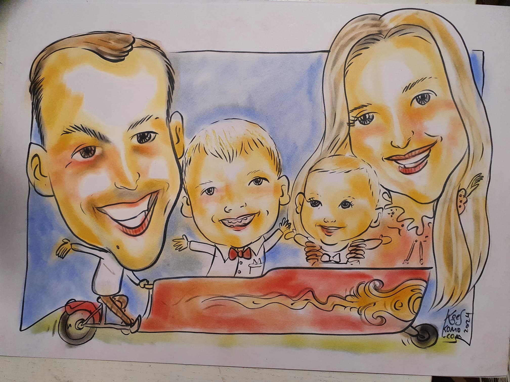 Koes Komo - live portretten en karikaturen